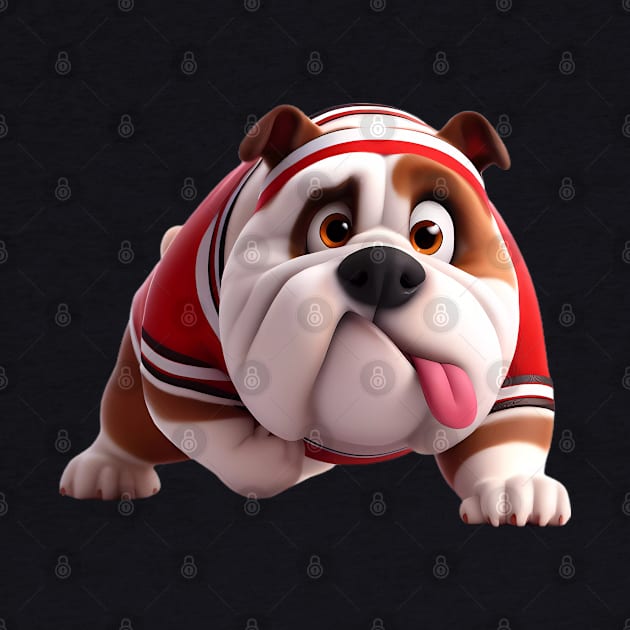 Bulldog Dog by BlackCricketdesign